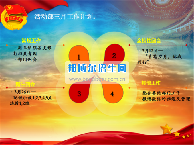 南充师范学校校团委召开2016——2017学年度(下)期第一次学生干部大会
