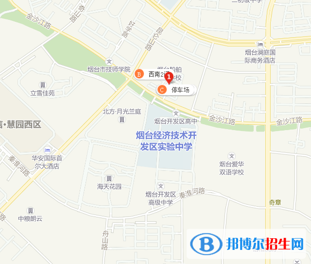 烟台职业学院地图图片