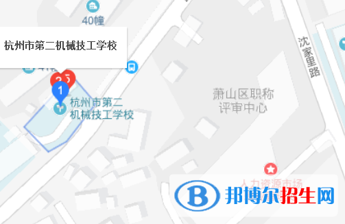 杭州市第二机械技工学校地图