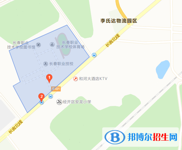 长春职业技术学院地图图片