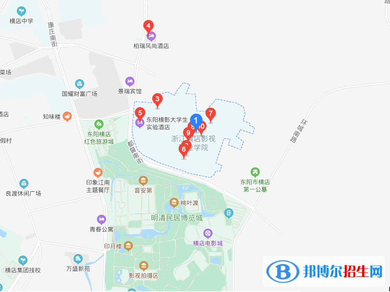 浙江横店影视职业学院地址在哪里
