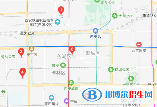 西安含光门地图图片