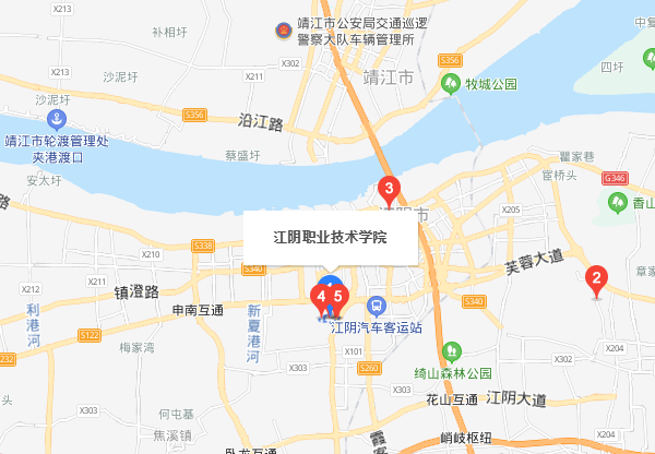 江阴职业技术学院地图图片