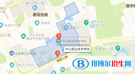 中山市技师学院地图图片