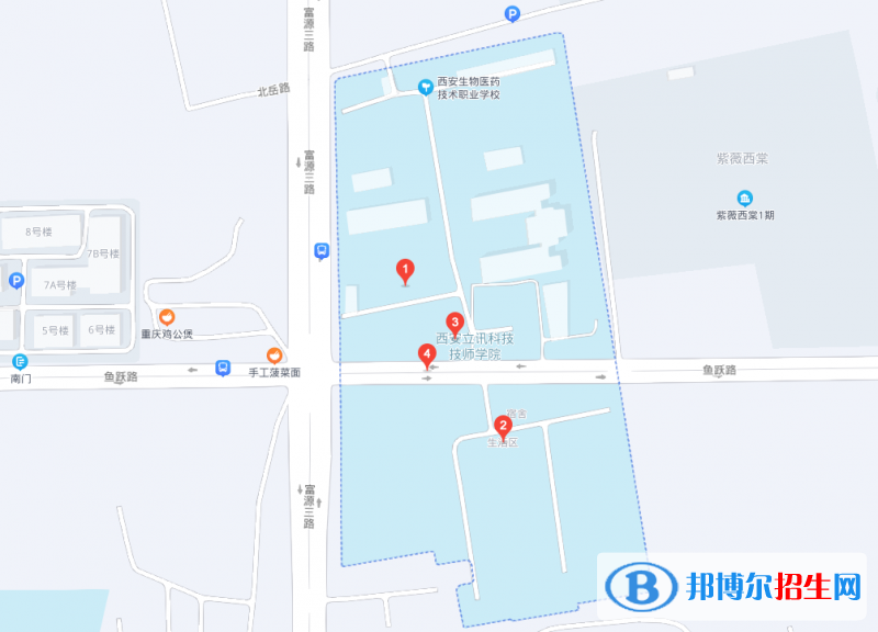 西安立讯科技技师学院2022年地理位置