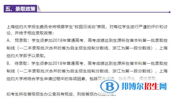 2022上海纽约大学录取分数线一览表（含2020-2021历年）
