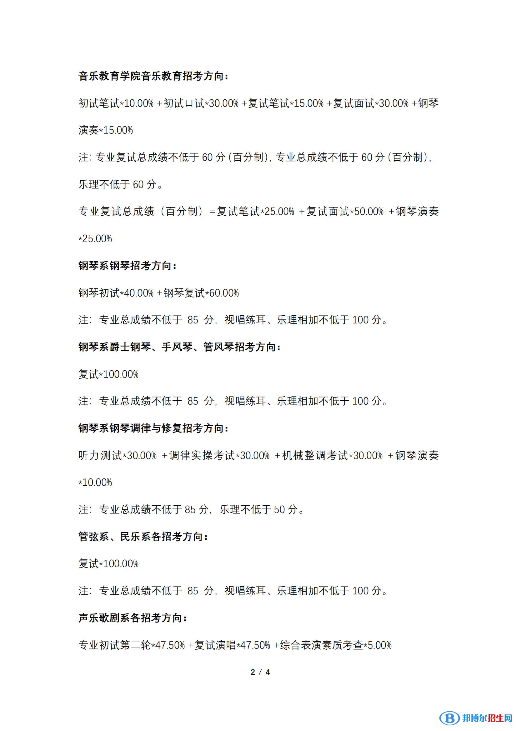 2022中央音乐学院艺术类录取分数线（含2020-2021历年）