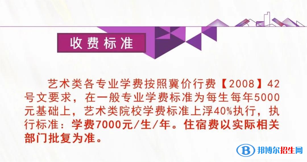 2023河北工艺美术职业学院单招学费汇总