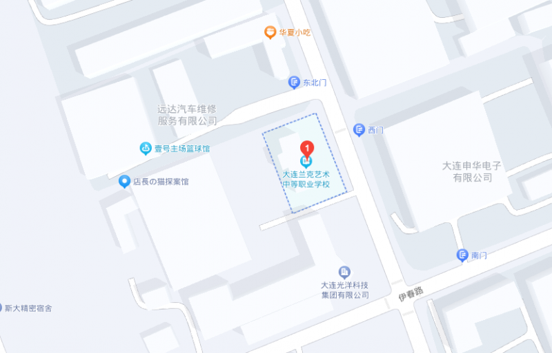 大连市兰克艺术中等职业学校地址，乘车路线