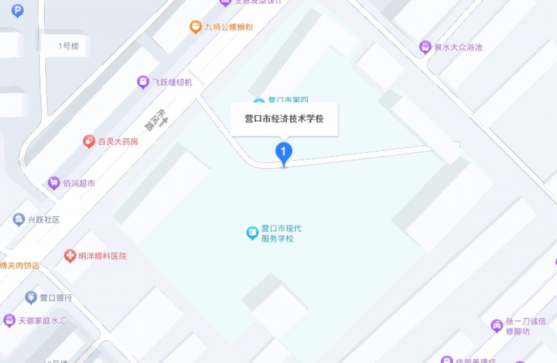 营口市经济技术学校地址，乘车路线