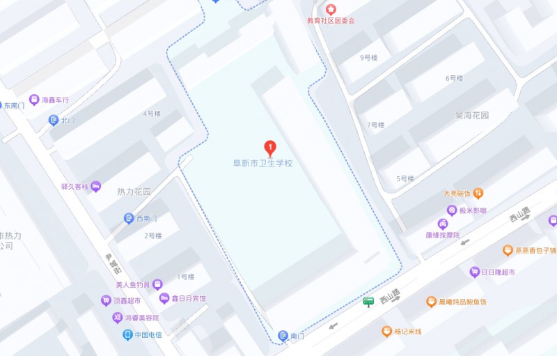 阜新市卫生学校地址，乘车路线