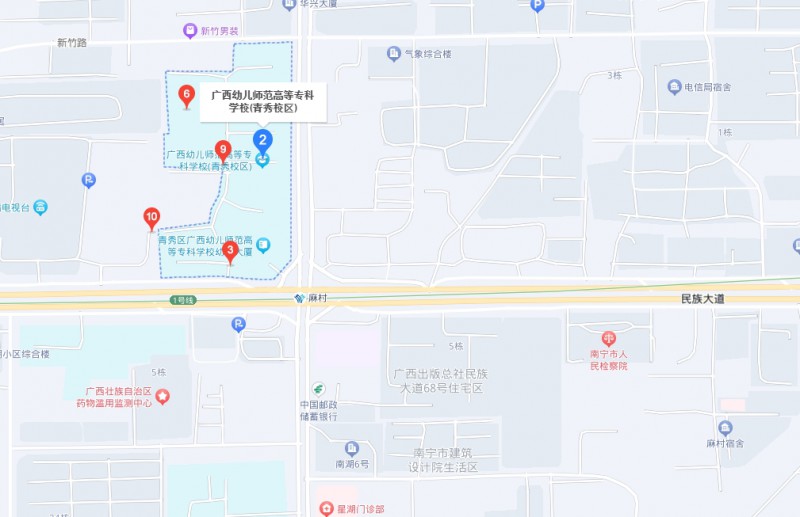 广西幼儿师范高等专科学校附属中等师范学校地址，乘车路线