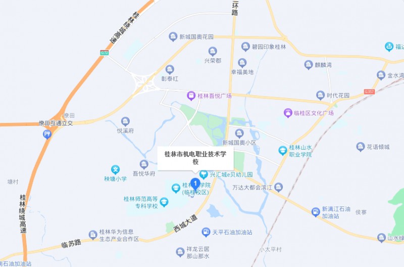 桂林市机电职业技术学校地址，乘车路线