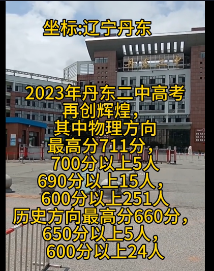 丹东2024年高中学校名单排名最新前十