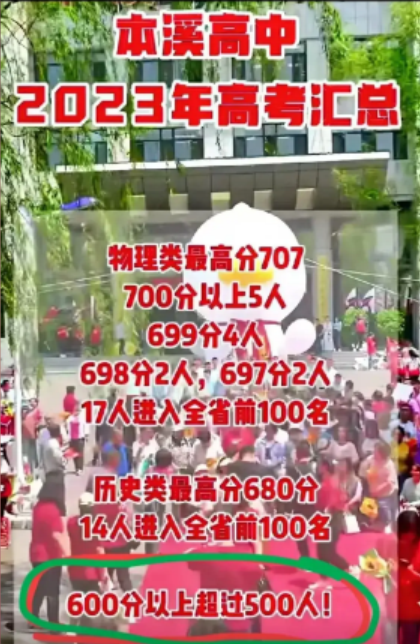本溪2024年高中学校名单排名最新前十