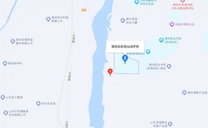 潍坊市体育运动学校地址，乘车路线