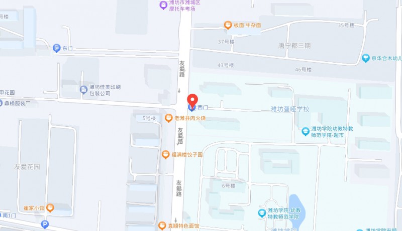 潍坊市自强职业中等专业学校地址，乘车路线