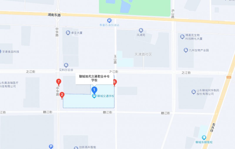 聊城现代交通职业中等专业学校地址，乘车路线