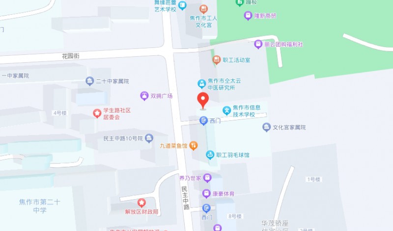 焦作市总工会职工中等专业学校地址，乘车路线