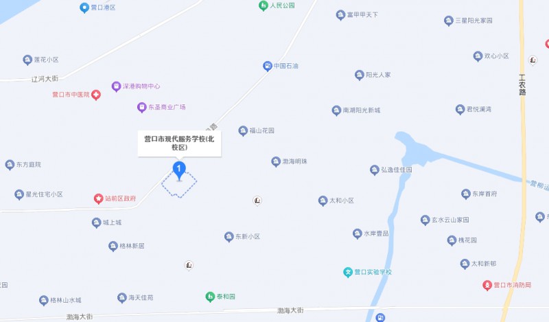 营口市现代服务学校地址，乘车路线