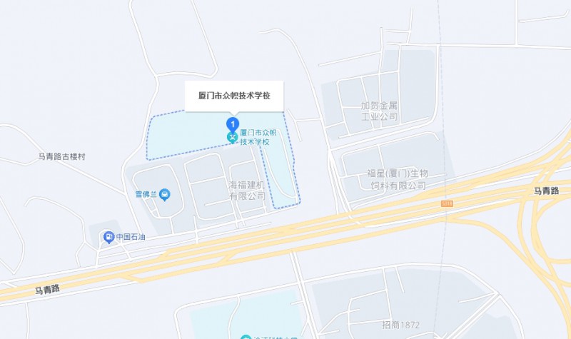 厦门市众帜技术学校地址，乘车路线