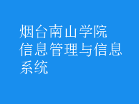 信息管理与信息系统