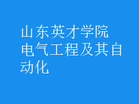 电气工程及其自动化
