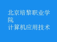 计算机应用技术