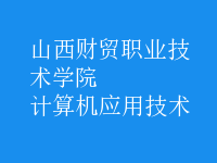 计算机应用技术