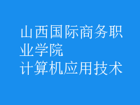 计算机应用技术