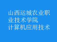 计算机应用技术