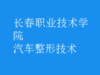 汽车整形技术