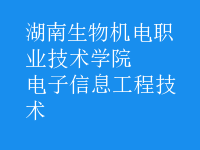 电子信息工程技术