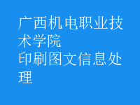 印刷图文信息处理