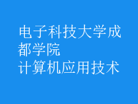 计算机应用技术
