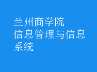 信息管理与信息系统