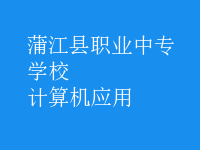 计算机应用